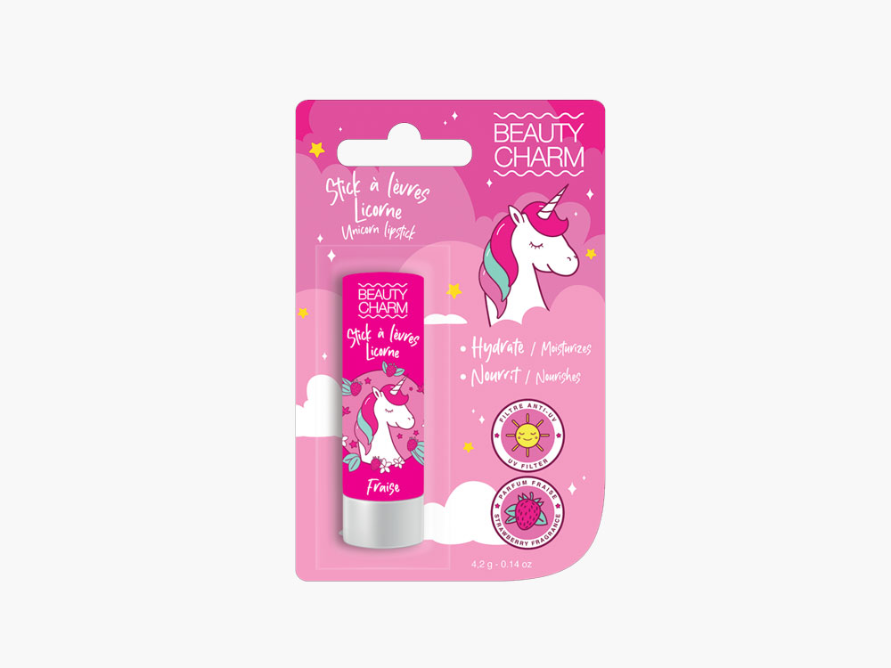 Beauty Charm Stick Levres Enfants Fraise