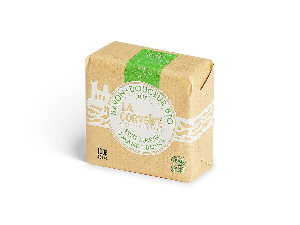 La Corvette Savon Bio Amande Douce 100g