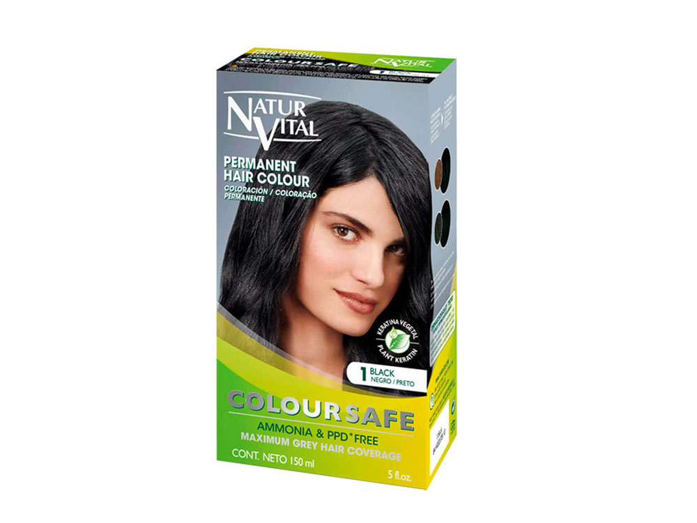 Naturvital Permanent  Hair Colour Black