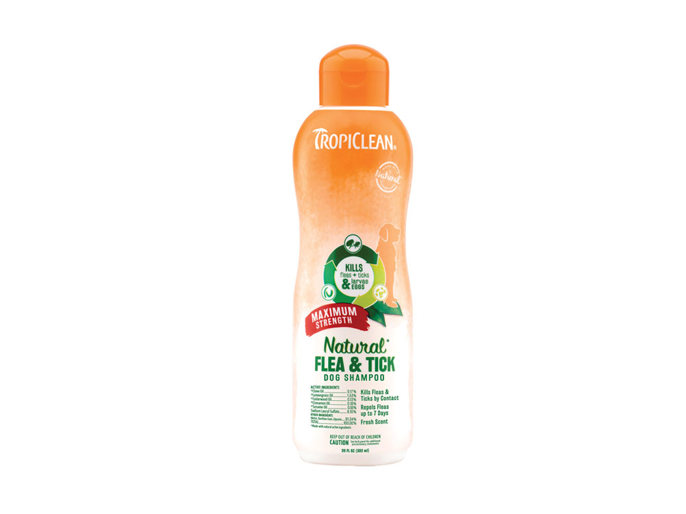 Tropiclean Natural Flea & Tick Shampoo 500ml Soothing